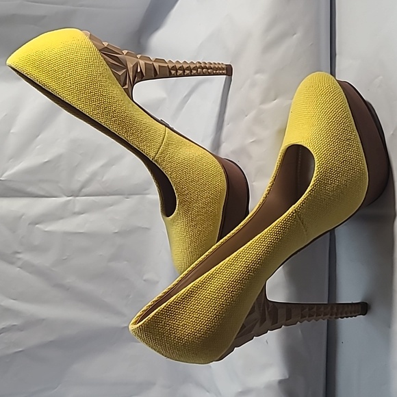 RACHEL ROY-KEEDAN yellow platform stilettos 8.5(w/original box)Perfect 4 summer! - Picture 6 of 8